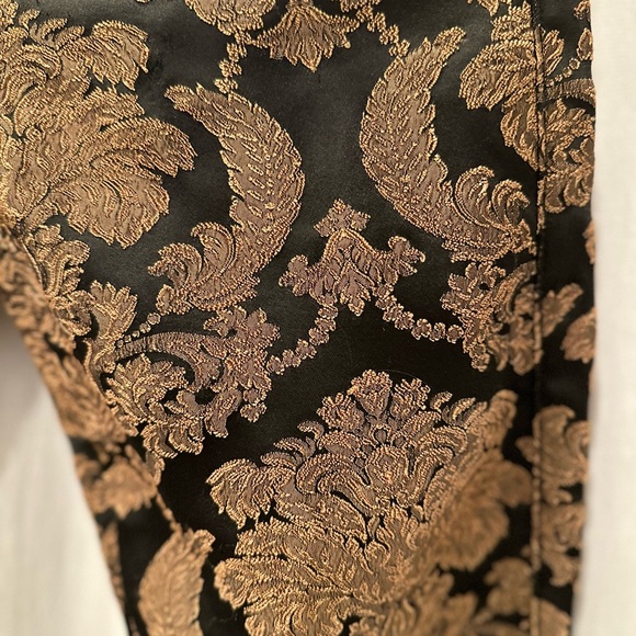 Brocade gold and black “jeans”. - Picture 3 of 9